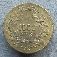 Brazílie 1000 realů 1927