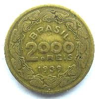 Brazílie 2000 realů 1939