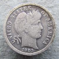 США 10 центов 1903
