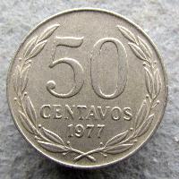 Чили 50 сентесимо 1977