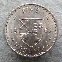 Ghana 5 pesev 1967