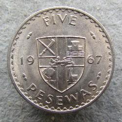 Ghana 5 Pesev 1967