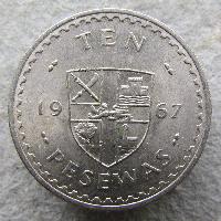 Ghana 10 Pesev 1967