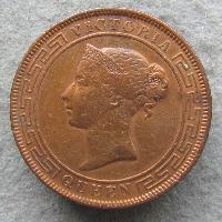 Ceylon 5 cents 1870