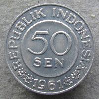 Indonésie 50 sen 1961