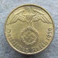 Германия 5 Rpf 1939 F