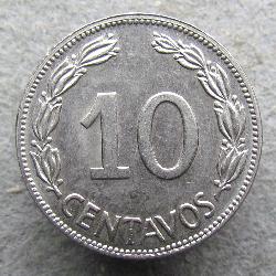 Ecuador 10 Centavos 1964