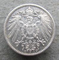 Německo 1 marka 1909 D