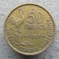 Francie 50 franků 1951