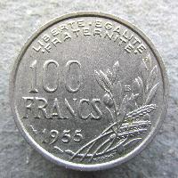 Frankreich 100 Franken 1955 B
