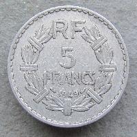 Frankreich 5 Franken 1949