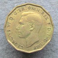Großbritannien 3 Pence 1945