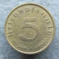Deutschland 5 Rpf 1939 A