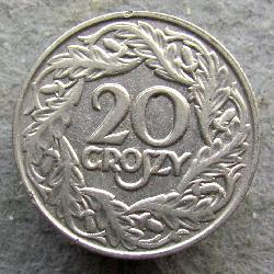 Польша 20 грошей 1923