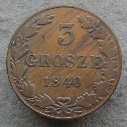 Polen 3 Groschen 1840 MW