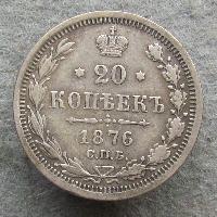 Russland 20 kopeks 1876 SPB HI