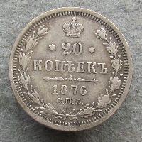 Rusko 20 kopeků 1876 SPB HI