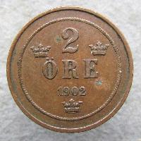 Schweden 2 ore 1902
