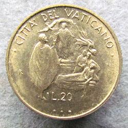 Vatikan 20 Lire 1995