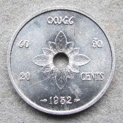 Laos 20 Centimes 1952