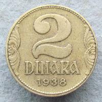 Jugoslawien 2 Dinar 1938