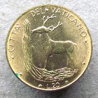 Vatikán 20 lir 1973