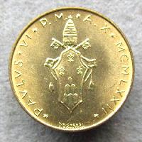 Vatikán 20 lir 1972