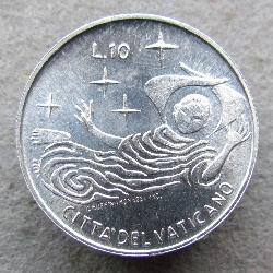 Vatikan 10 Lire 1969