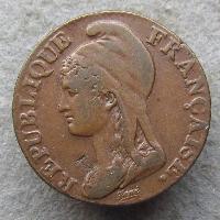 Francie 5 centimy 1795 A