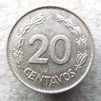 Ecuador 20 Centavos 1966