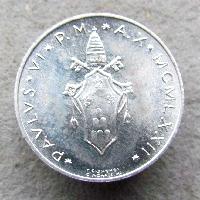 Vatikán 5 lir 1972