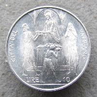 Vatican 10 lire 1968
