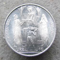 Vatican 10 lire 1968