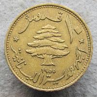 Libanon 10 piastrů 1955