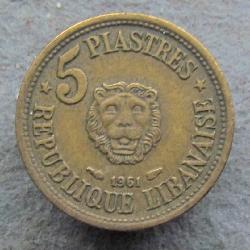 Lebanon 5 piastres 1961