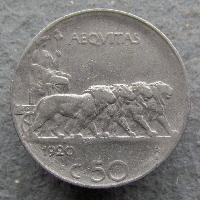 Itálie 50 centesimo 1920
