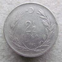 Türkei 2,5 Lira 1960