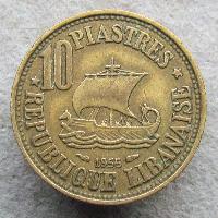 Libanon 10 Piaster 1955