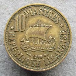 Libanon 10 Piaster 1955