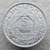 Morocco 5 francs 1951