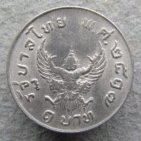 Thajsko 1 baht 1974