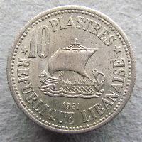 Libanon 10 piastrů 1961