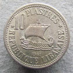 Libanon 10 Piaster 1961