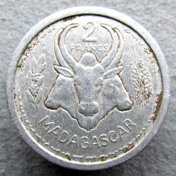 Madagaskar 2 Franken 1948