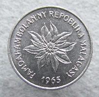 Madagascar 2 francs 1965