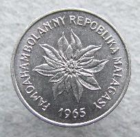 Madagaskar 2 Franken 1965