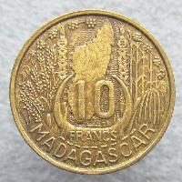 Madagaskar 10 Franken 1953