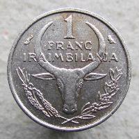 Мадагаскар 1 франк 1966