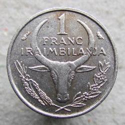 Madagascar 1 franc 1966