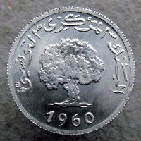 Tunisko 2 milim 1960